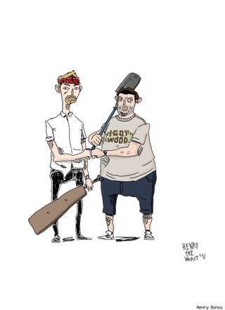 Illustration for article titled Superhero bromances sealed with a fist-bump